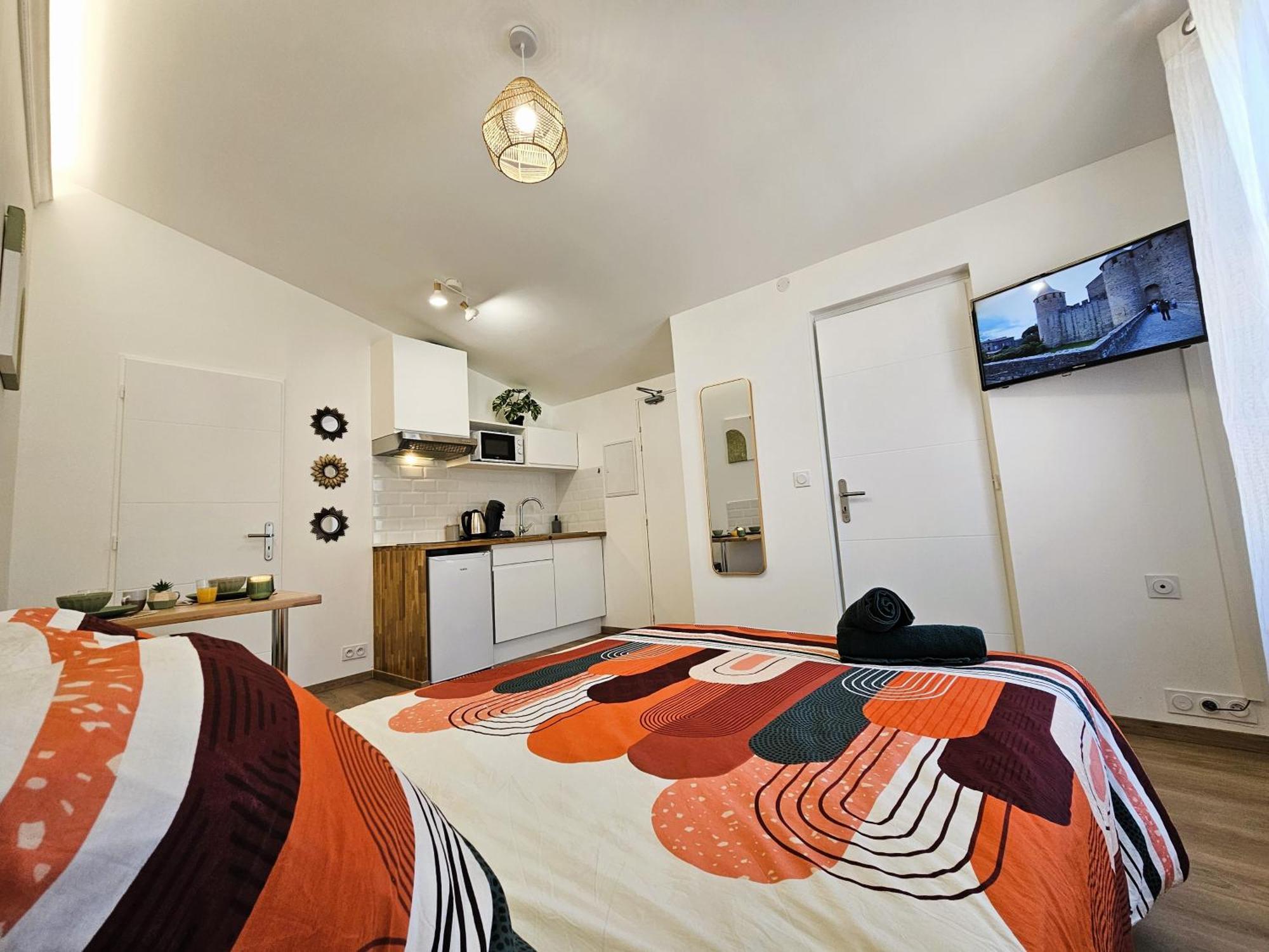 Tout Confort ! Ville, Climatisation, Parking, Wifi, Calme, Tv Carcassonne Ngoại thất bức ảnh